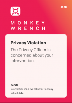 Monkey wrench card