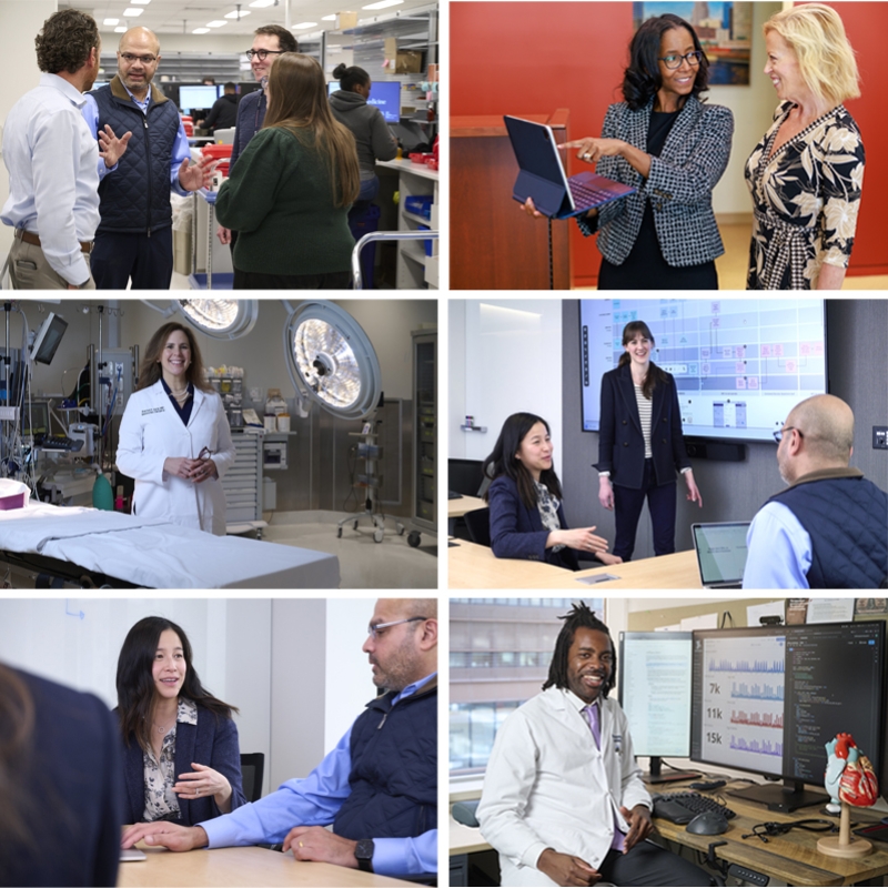 Collage of photos showing CHTI staff